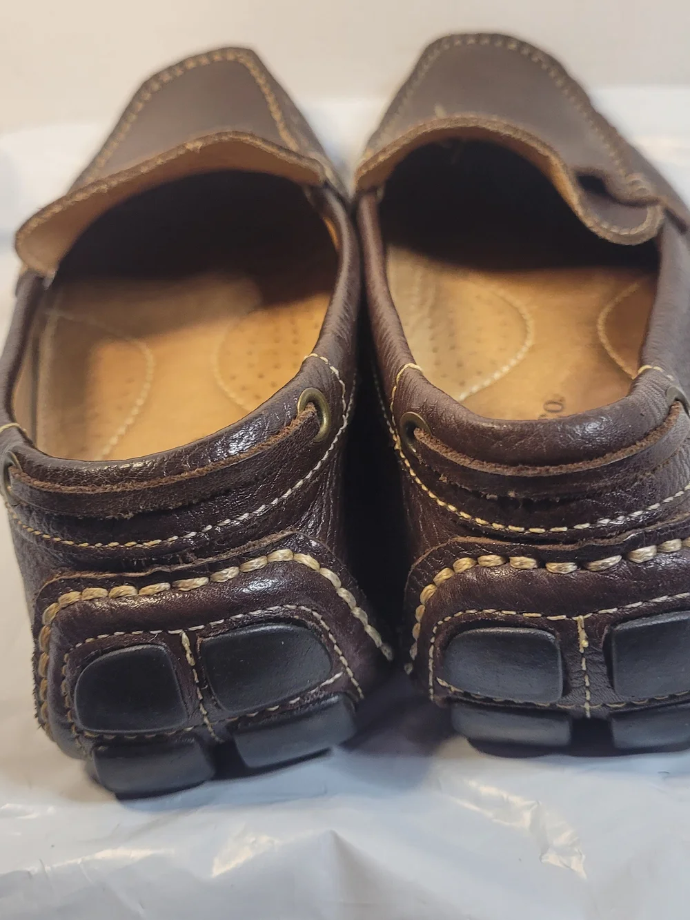 G.H. Bass & Co. Men’s Brown Leather Driving Loafers Size 9M